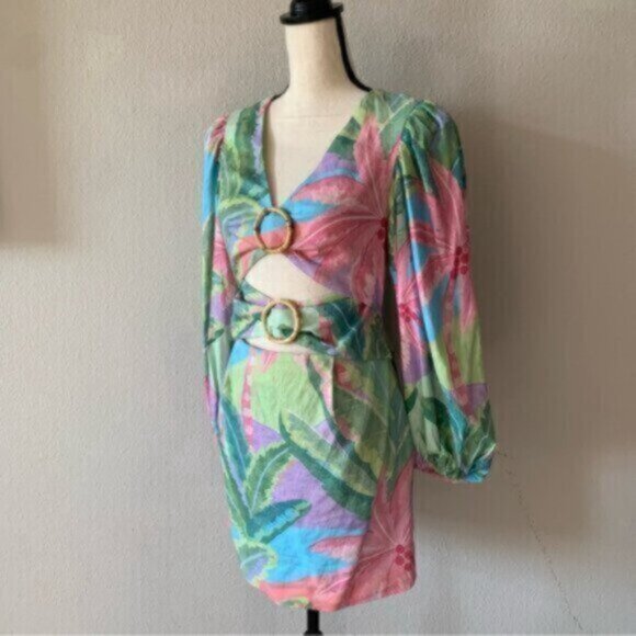 NWT Farm Rio Beach Vibe Mini Dress - Picture 6 of 11